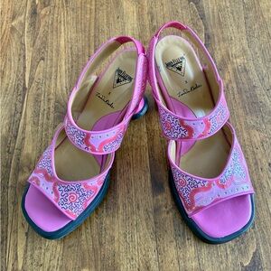 John Fluevog Pink Mini Bibs Women’s Shoes